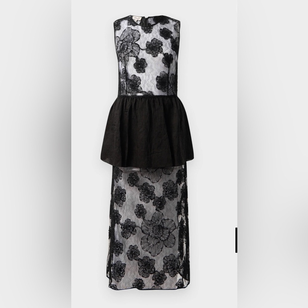 Baum und Pferdgarten Antonie Black Lace Cocktail/Party Dress-Floral Appliqué - Picture 5 of 5